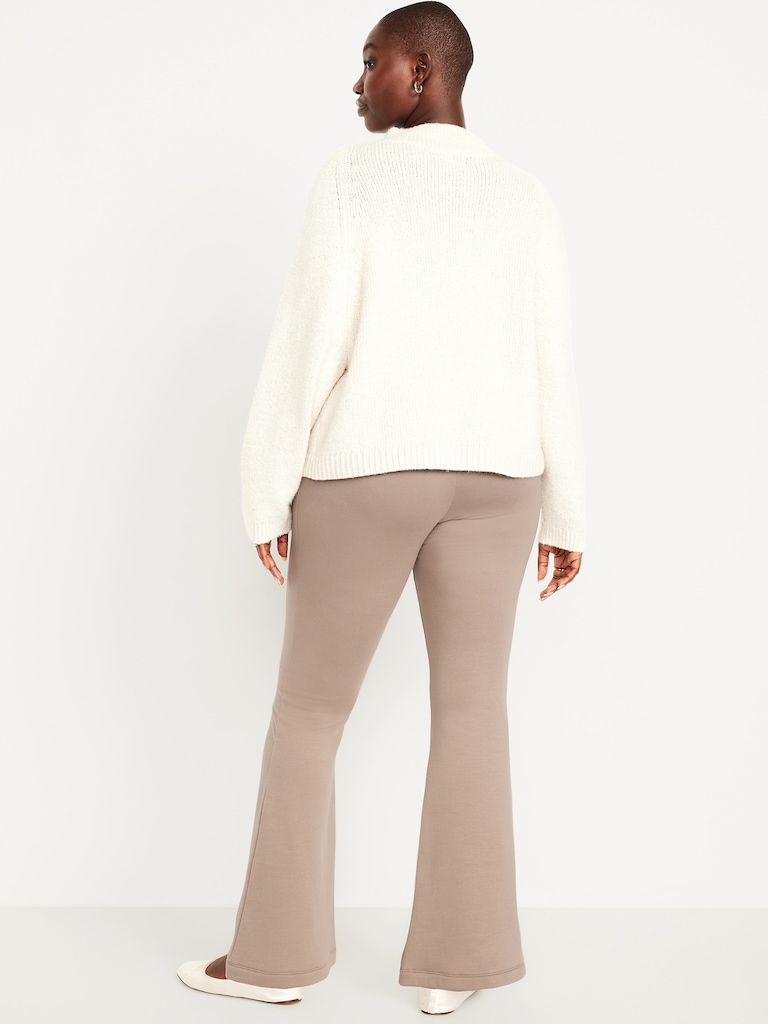 High-Waisted Fleece-Lined Flared Leggings