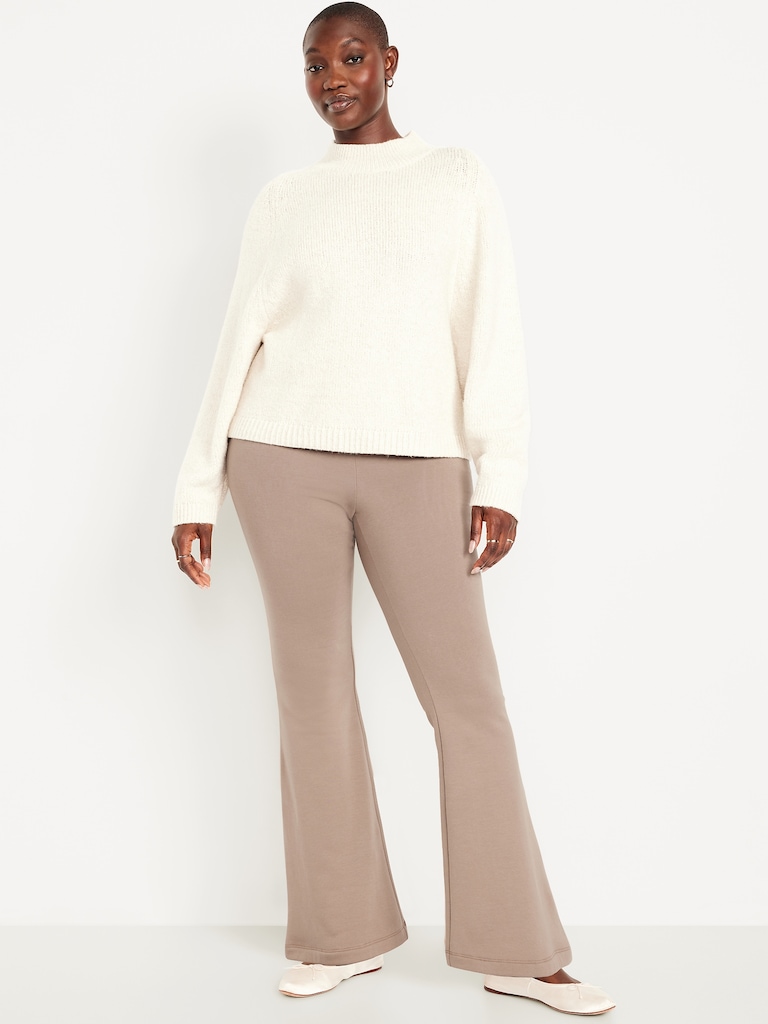 High-Waisted Fleece-Lined Flared Leggings