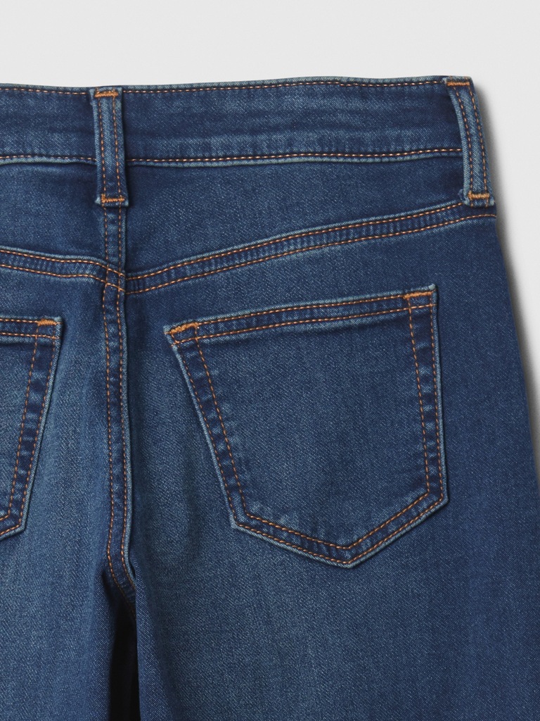 Kids High Rise Wide-Leg Ankle Sweatpant Jeans