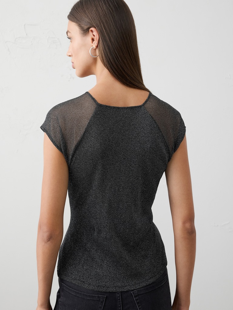 Lurex Mesh Top