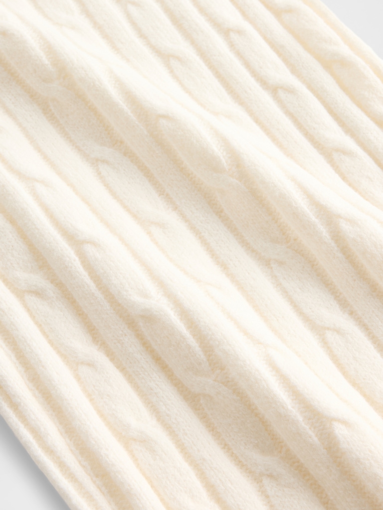 CashSoft Cable-Knit Sweater Pants