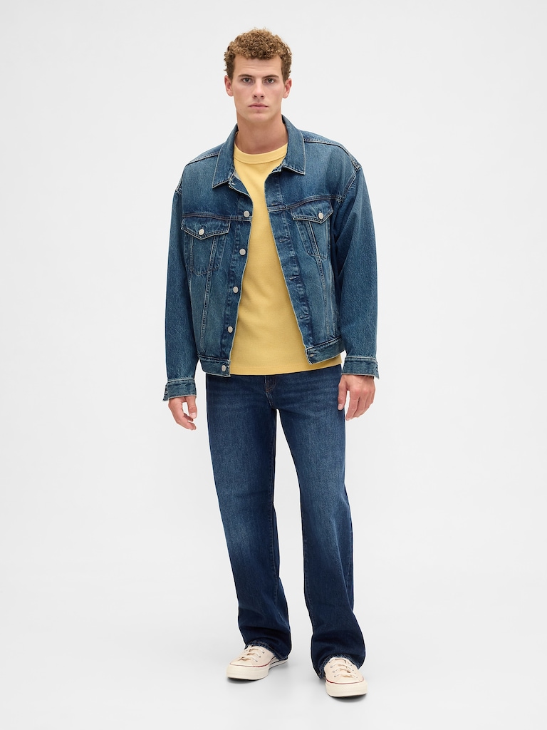 Waffle-Knit Crewneck T-Shirt