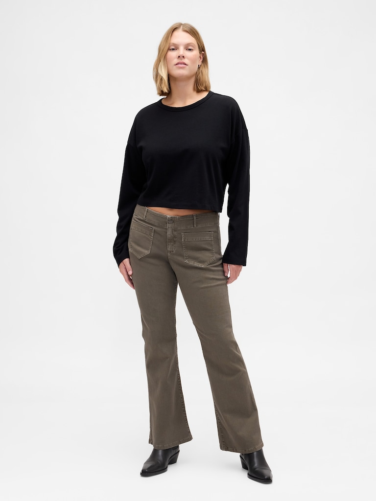 Low Rise Twill Long & Lean Pants