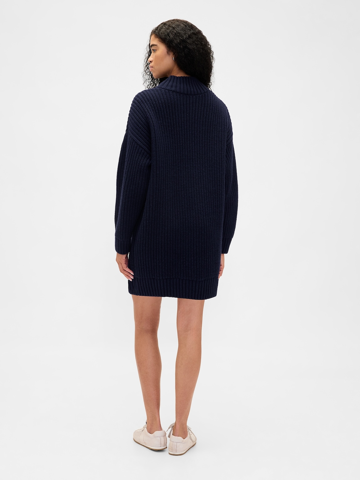 Oversized Turtleneck Mini Sweater Dress