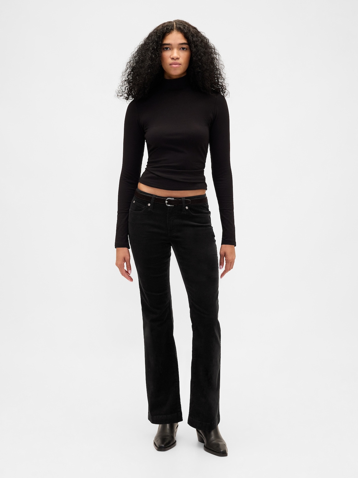 Low Rise Corduroy Long & Lean Pants