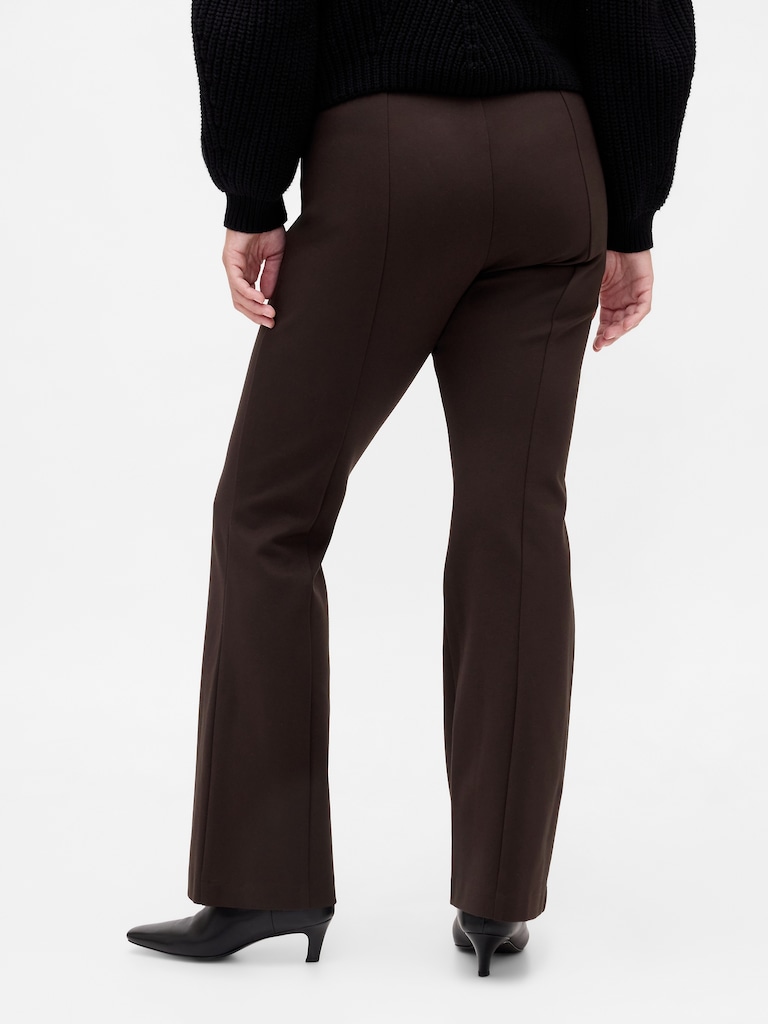 High Rise Double Knit Boot Pants