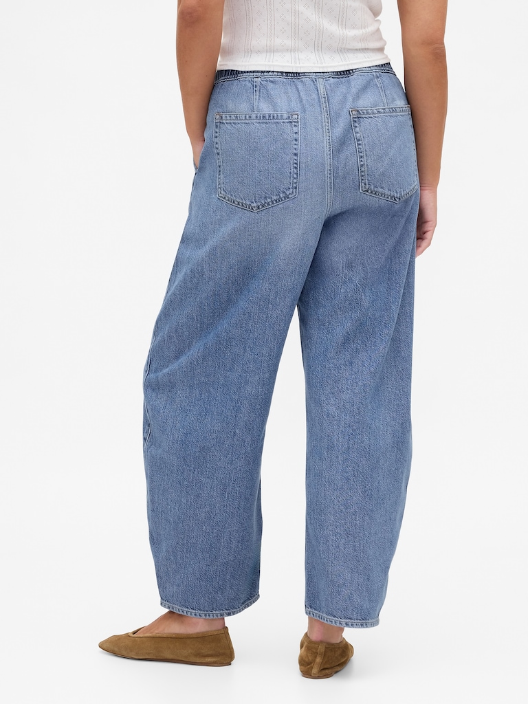 High Rise UltraSoft Barrel Jeans