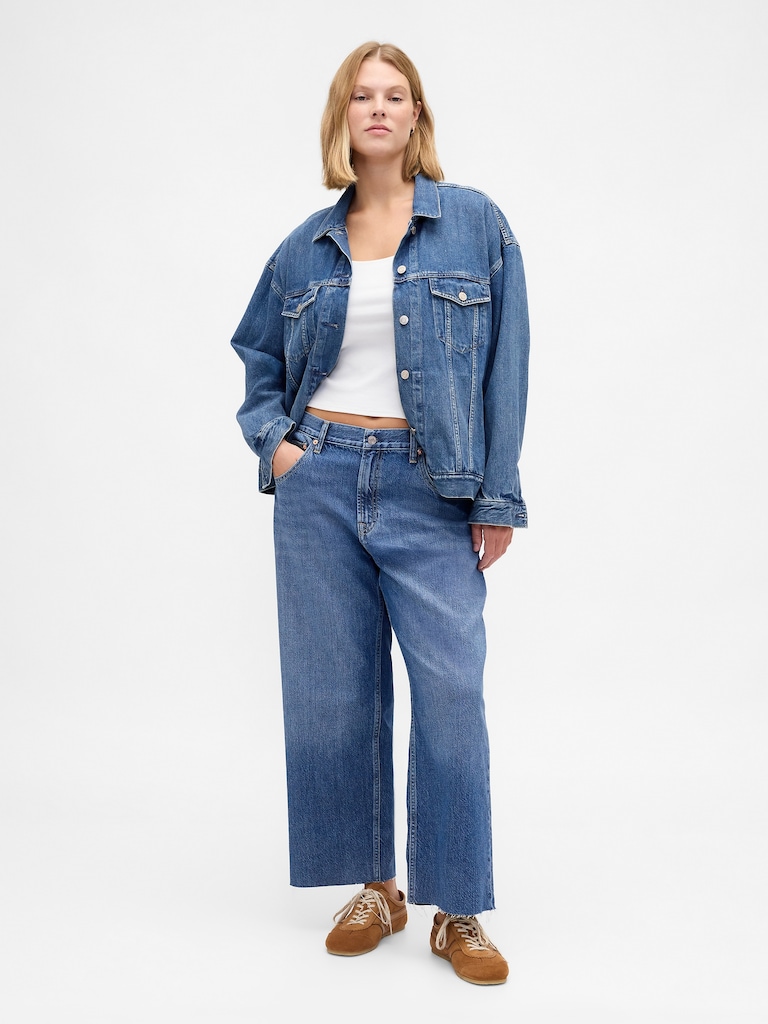 Low Slung UltraSoft Relaxed Crop Jeans