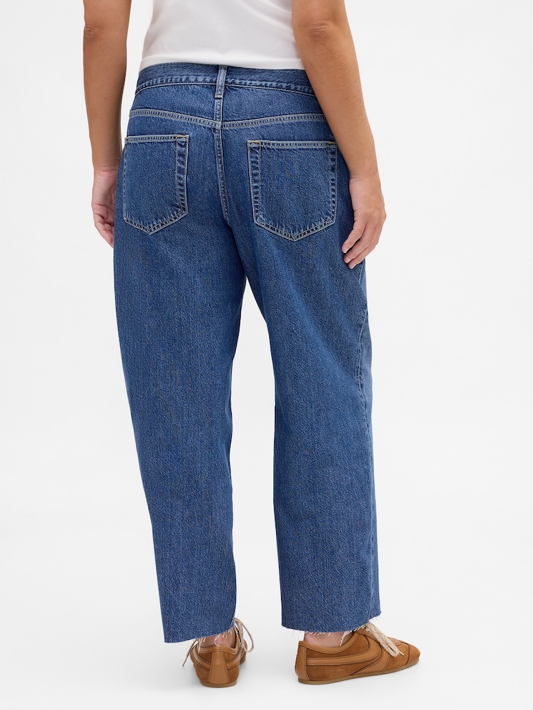 Low Slung UltraSoft Relaxed Crop Jeans