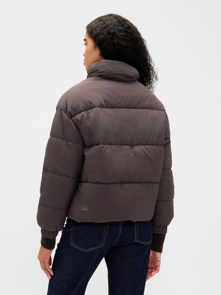 Fur-Trim Puffer Jacket