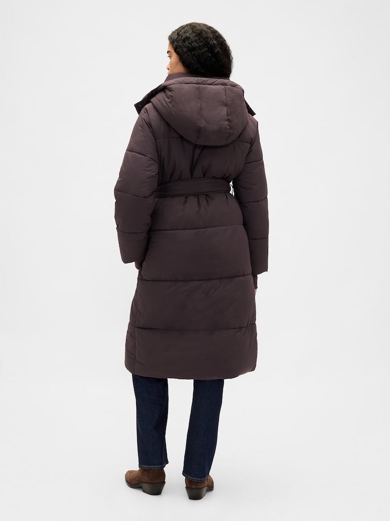 Belted Puffer Coat