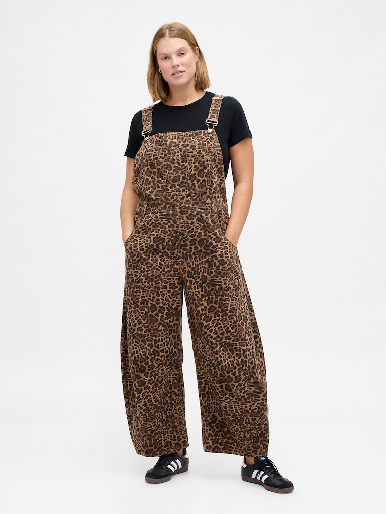UltraSoft Denim Horseshoe Overalls