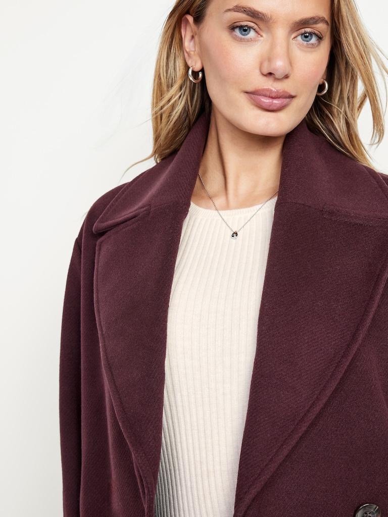 Oversized Twill Overcoat