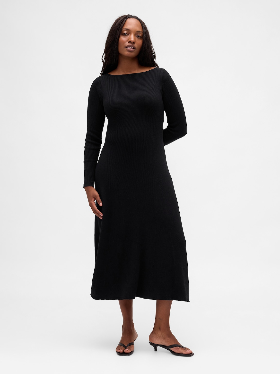 Lightweight CashSoft Rib Maxi Sweater Dress