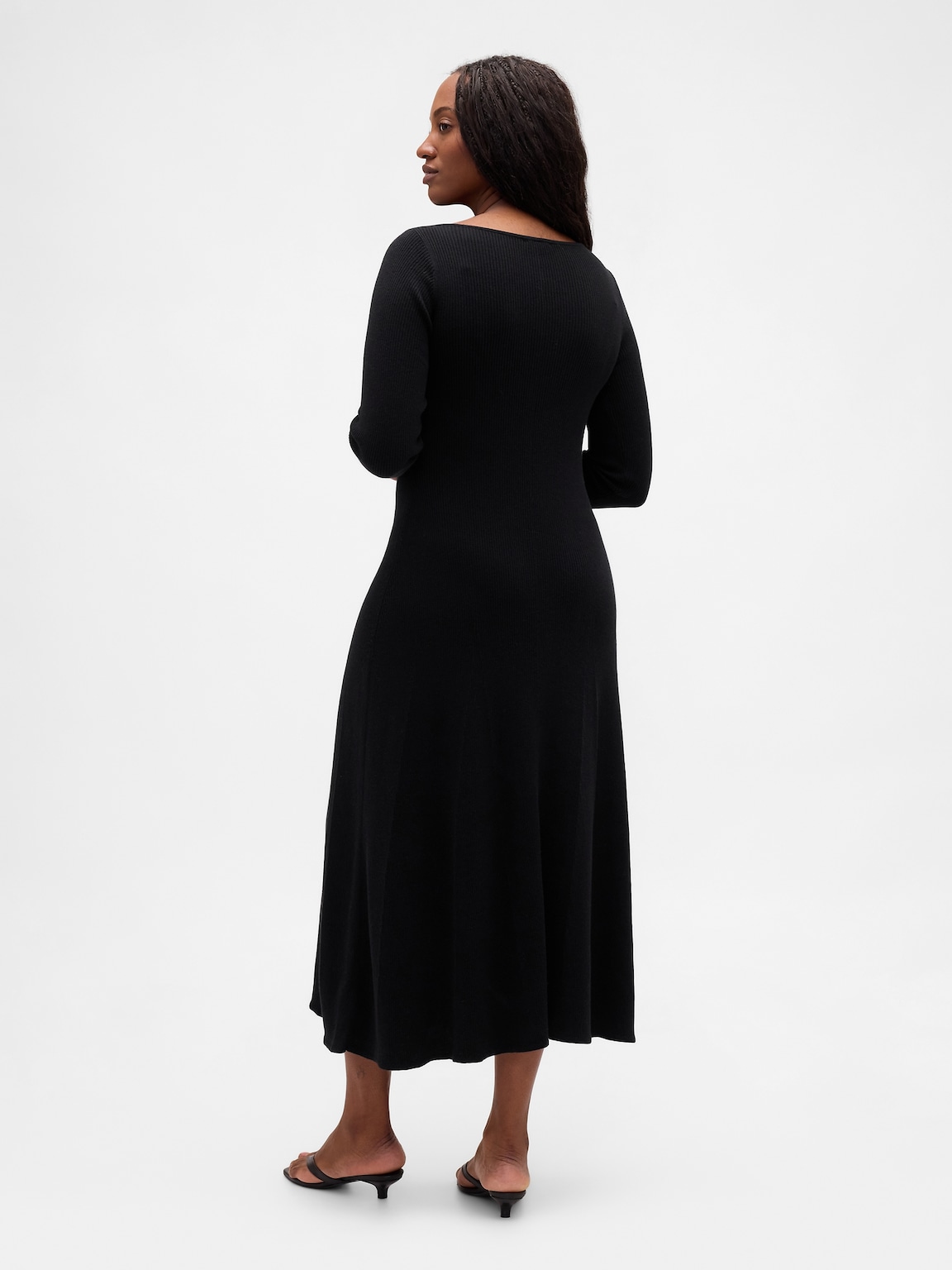 Lightweight CashSoft Rib Maxi Sweater Dress