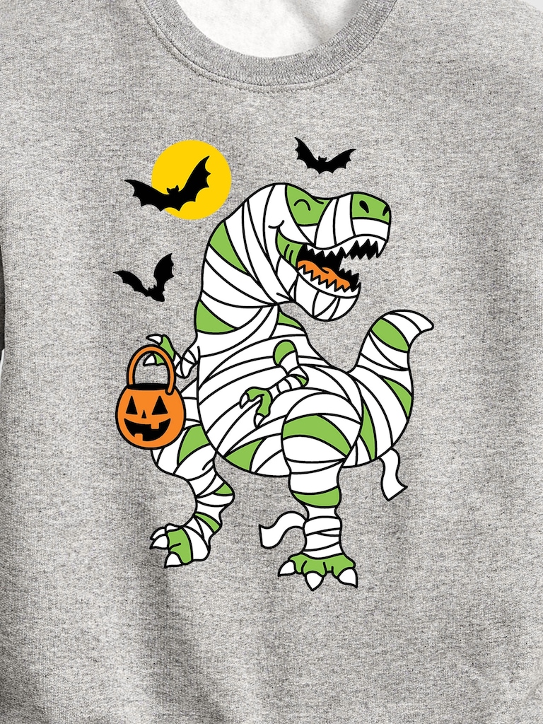 Toddler T-Rex Mummy Crewneck Fleece Sweatshirt