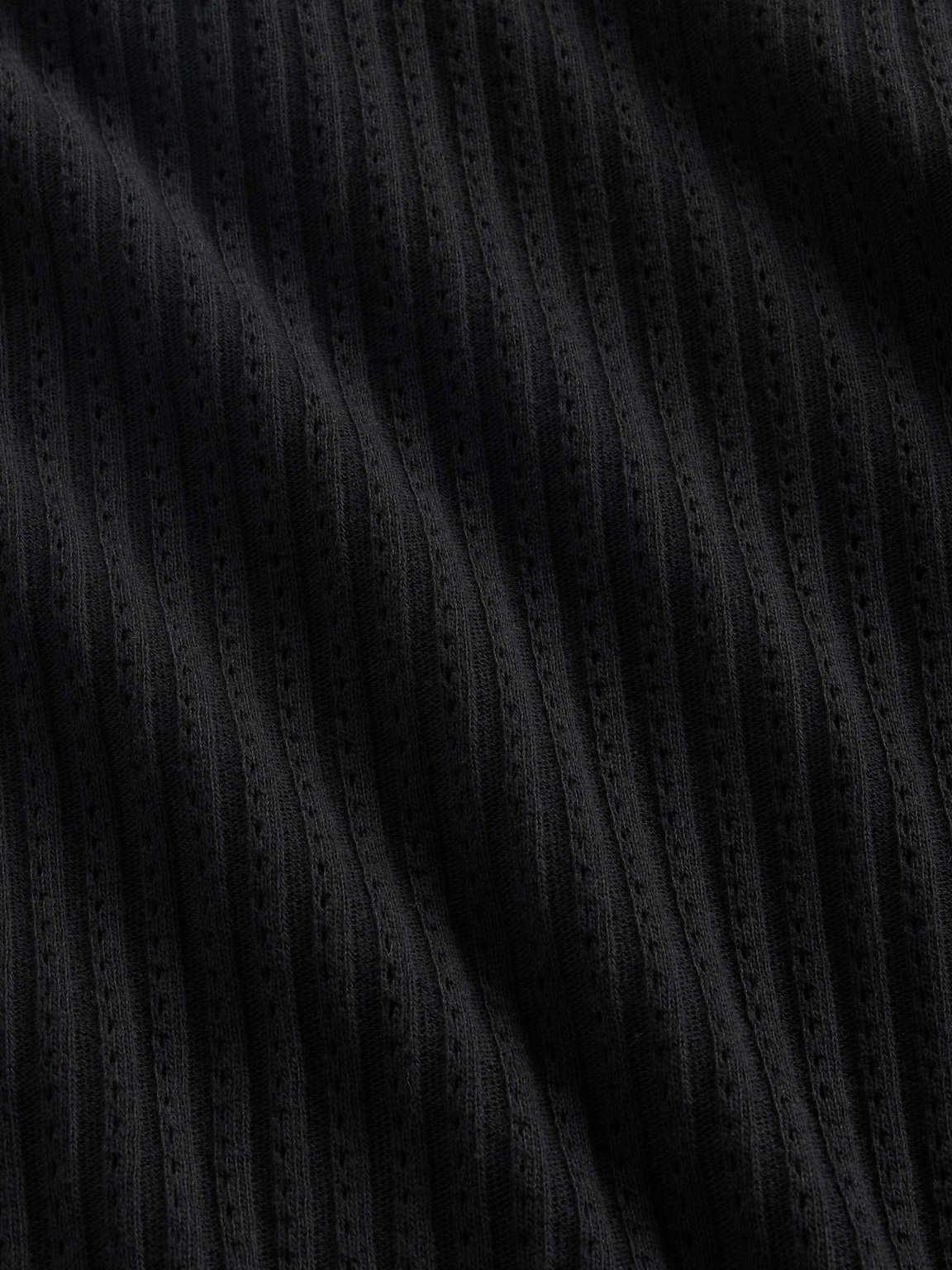 Pointelle Rib Crop Turtleneck