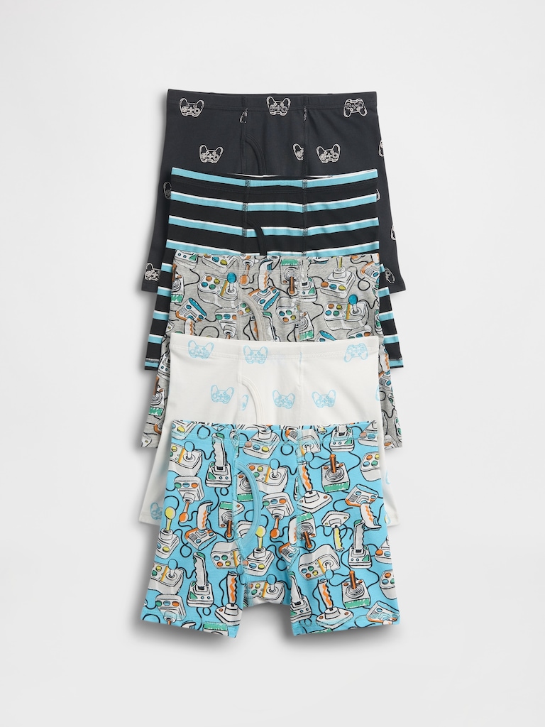 Kids Organic Stretch Cotton Briefs (5-Pack)