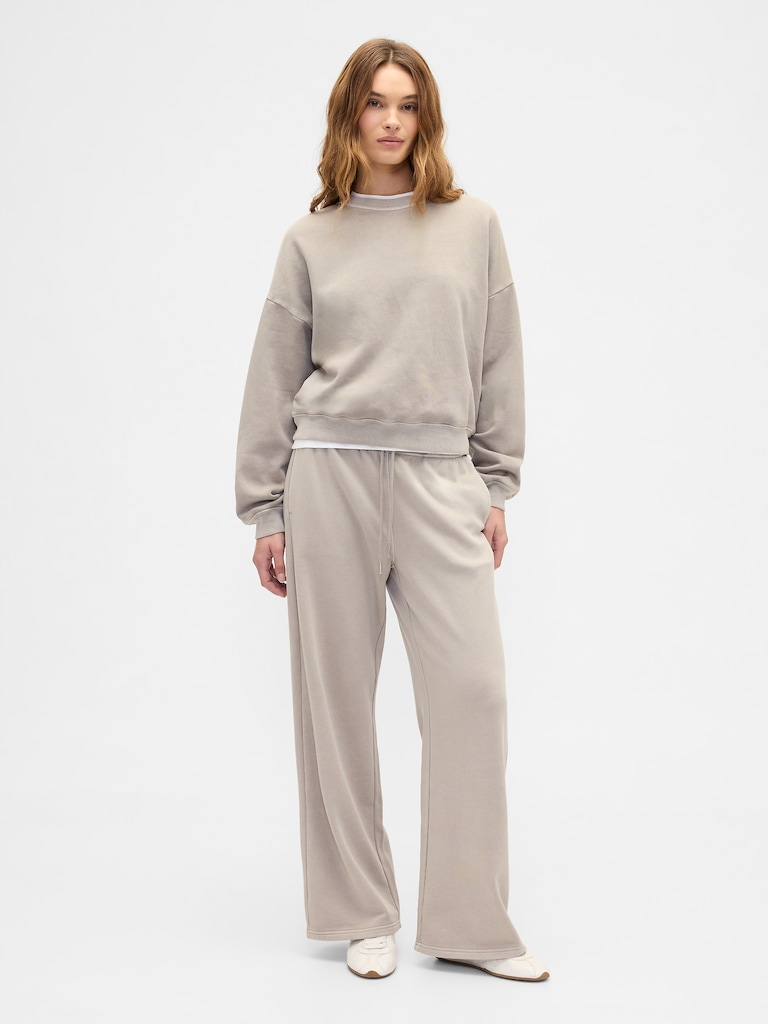 Relaxed Wedge Crewneck Sweatshirt