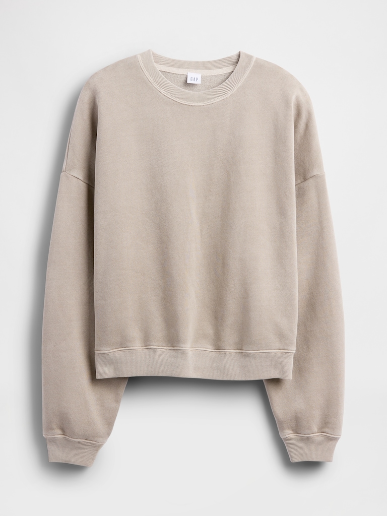 Relaxed Wedge Crewneck Sweatshirt