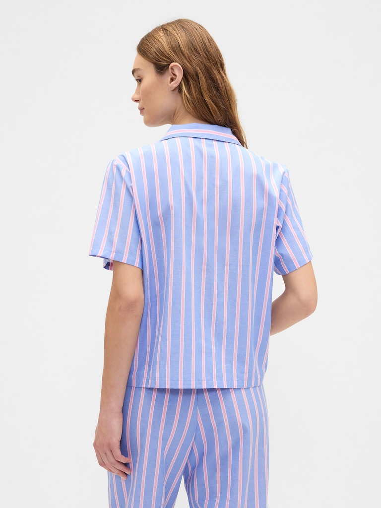 Print Poplin PJ Shirt