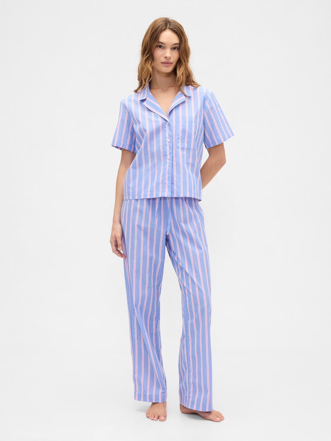 Print Poplin PJ Shirt