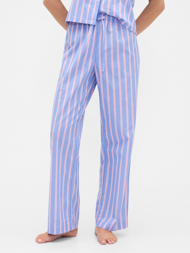 Print Poplin PJ Pants