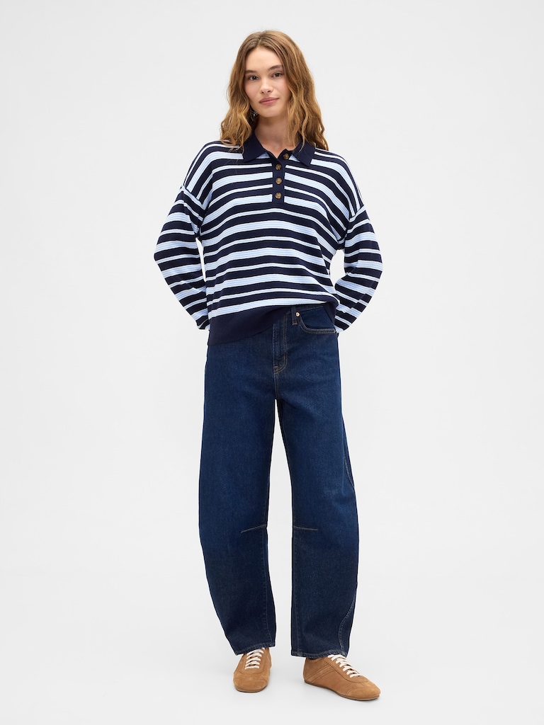 CashSoft Relaxed Sweater Polo Shirt