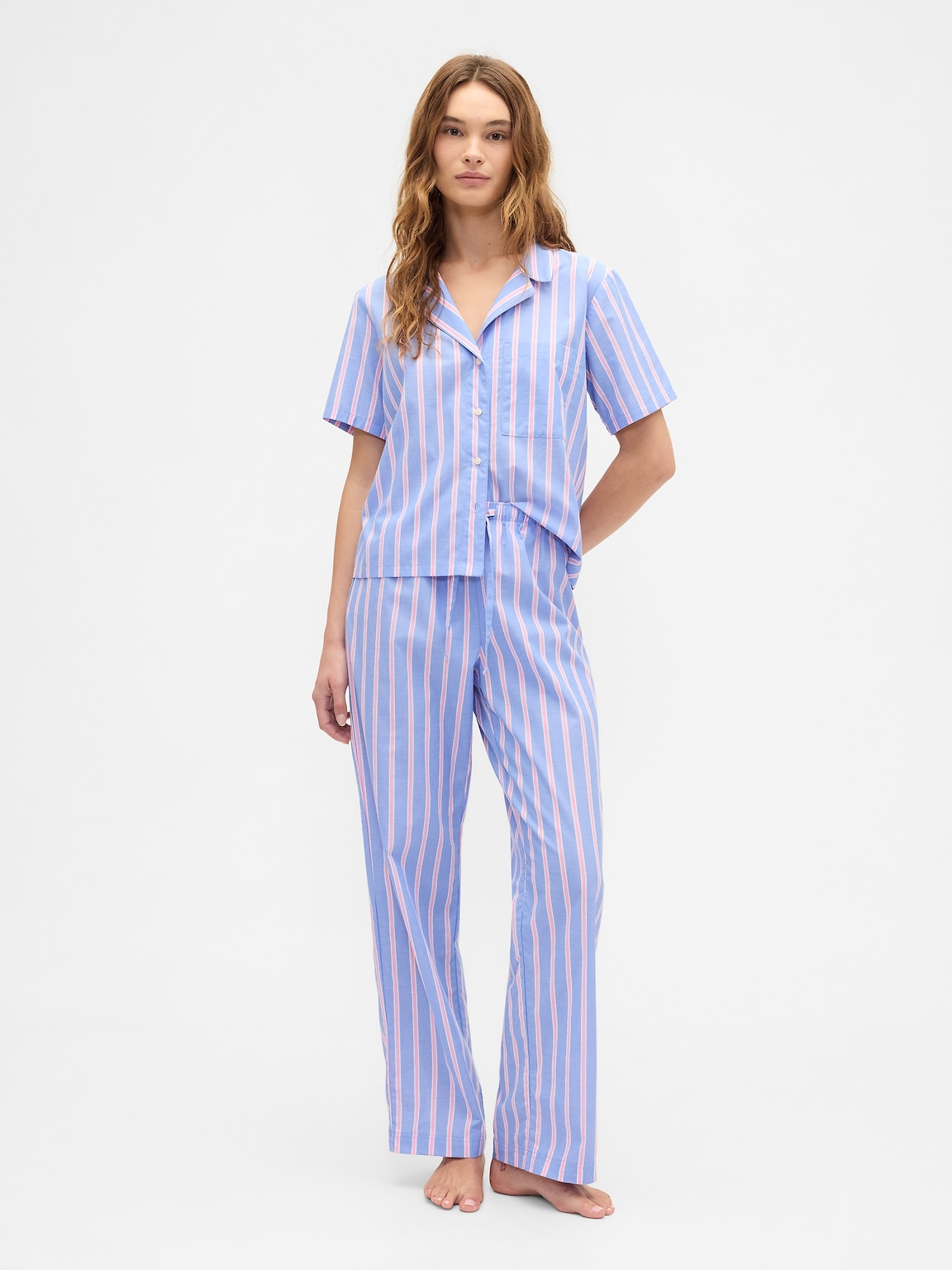 Print Poplin PJ Pants