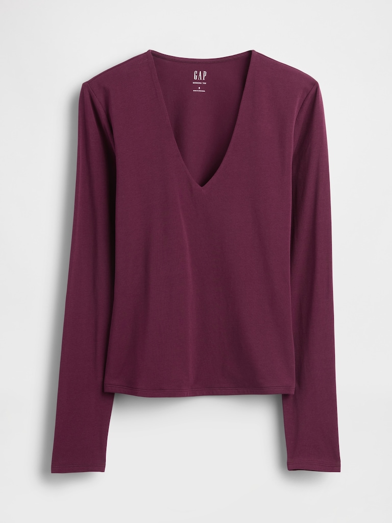 CloseKnit Jersey V-Neck T-Shirt