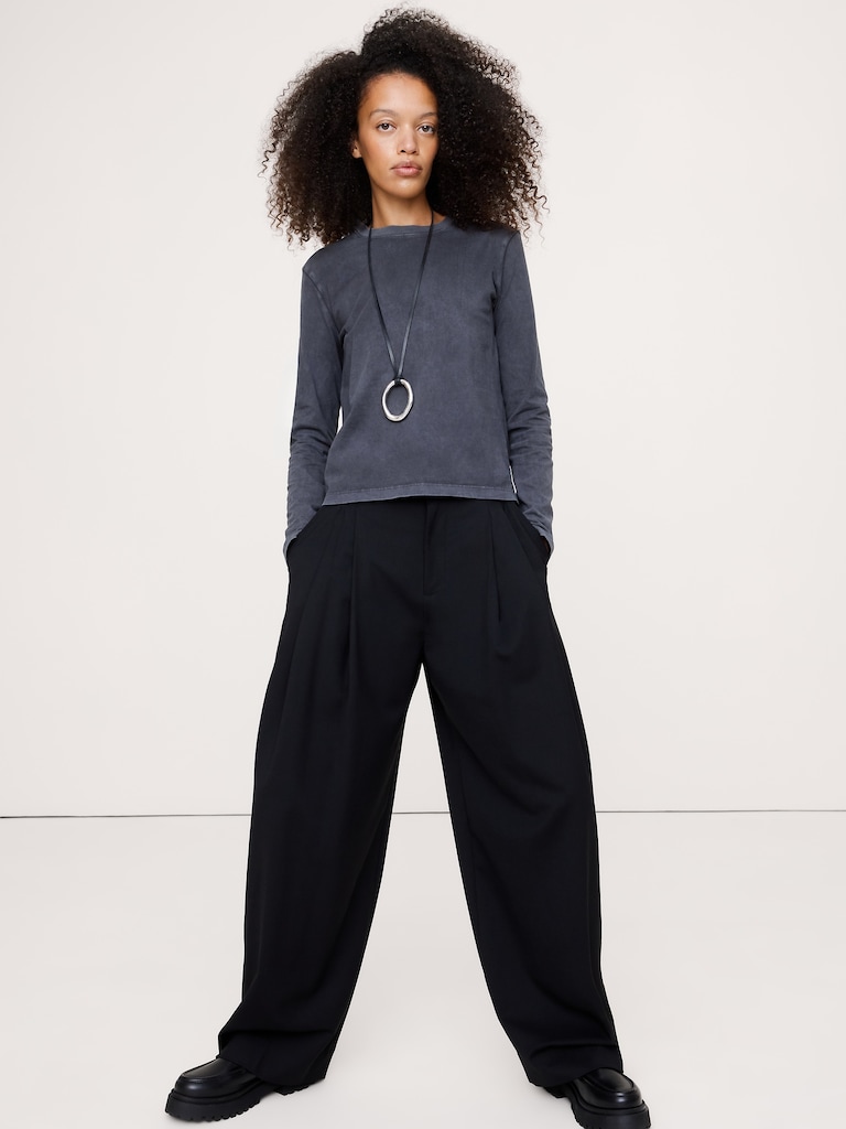 Vintage Cotton Long-Sleeve T-Shirt