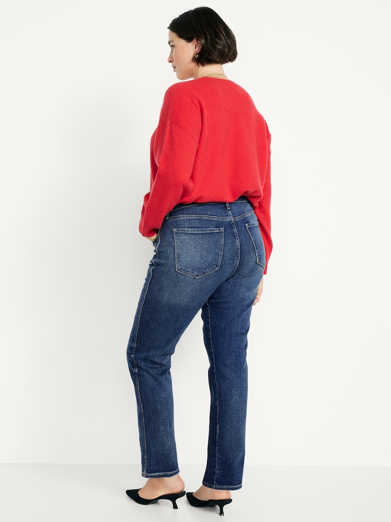 High-Waisted Vintage Slim Jeans