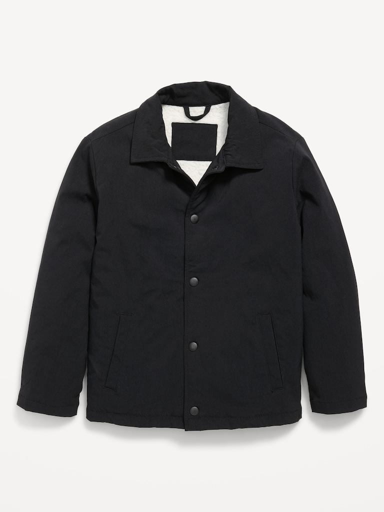 ShredTech Sherpa-Lined Coach Jacket for Boys