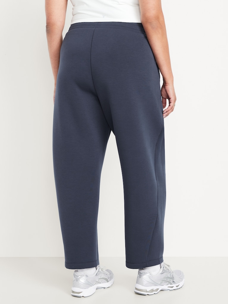 High-Waisted Bounce Fleece Barrel Sweatpants