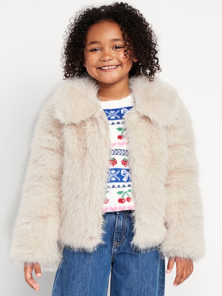 Cozy Faux-Fur Jacket for Girls