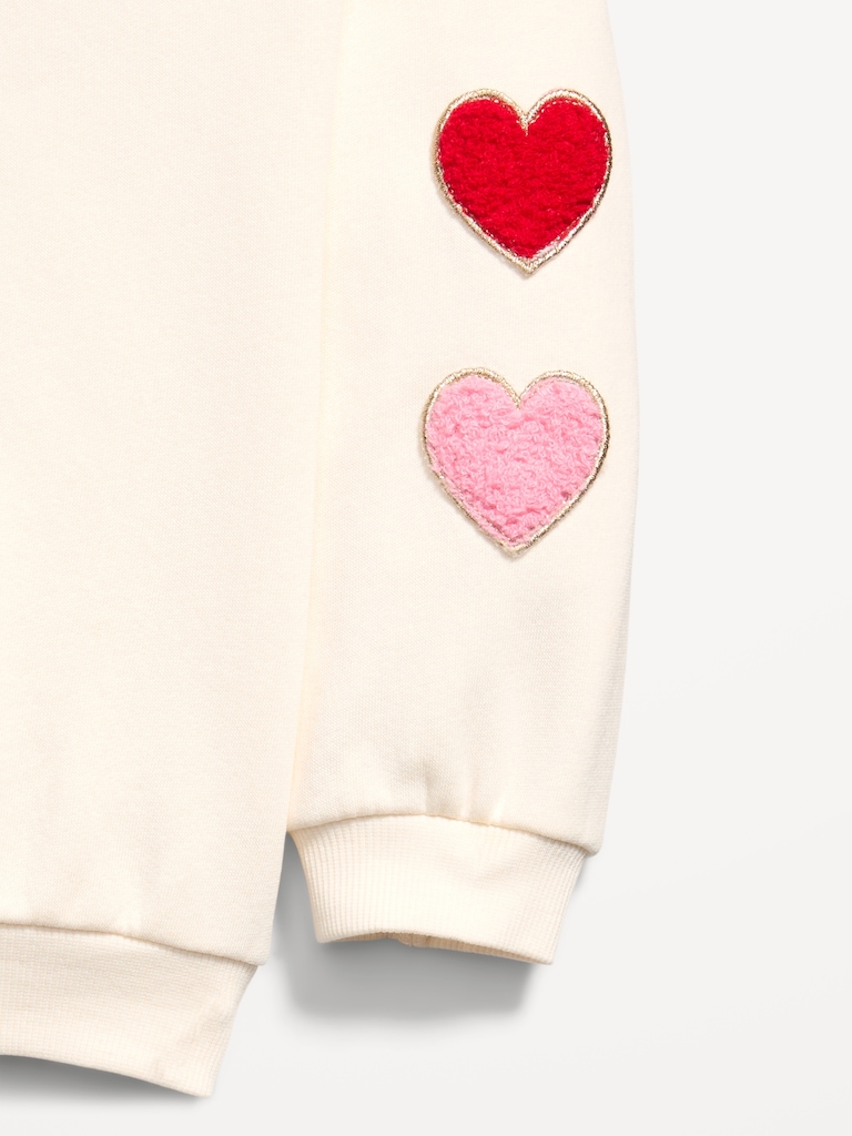 Crew-Neck Sweatshirt and Flare Leggings Set for Toddler Girls