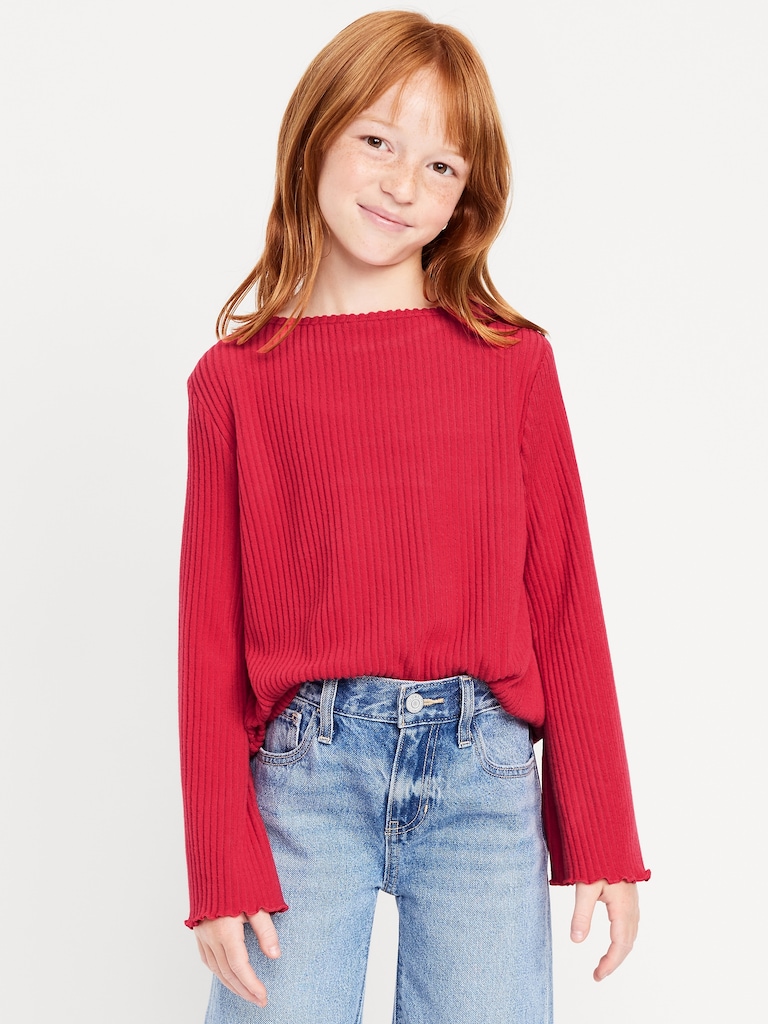 CozePlush Long-Sleeve Top for Girls