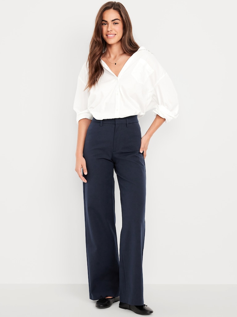 High-Waisted Pixie Super Wide-Leg Pants