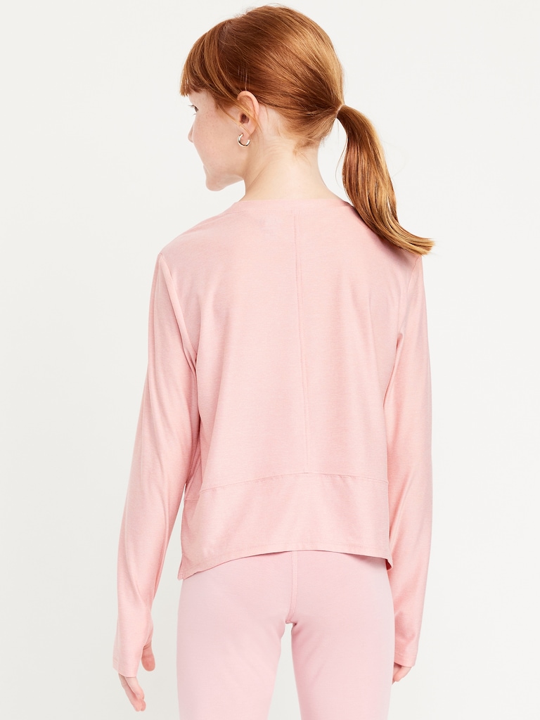 CloudMotion Long-Sleeve Performance T-Shirt for Girls