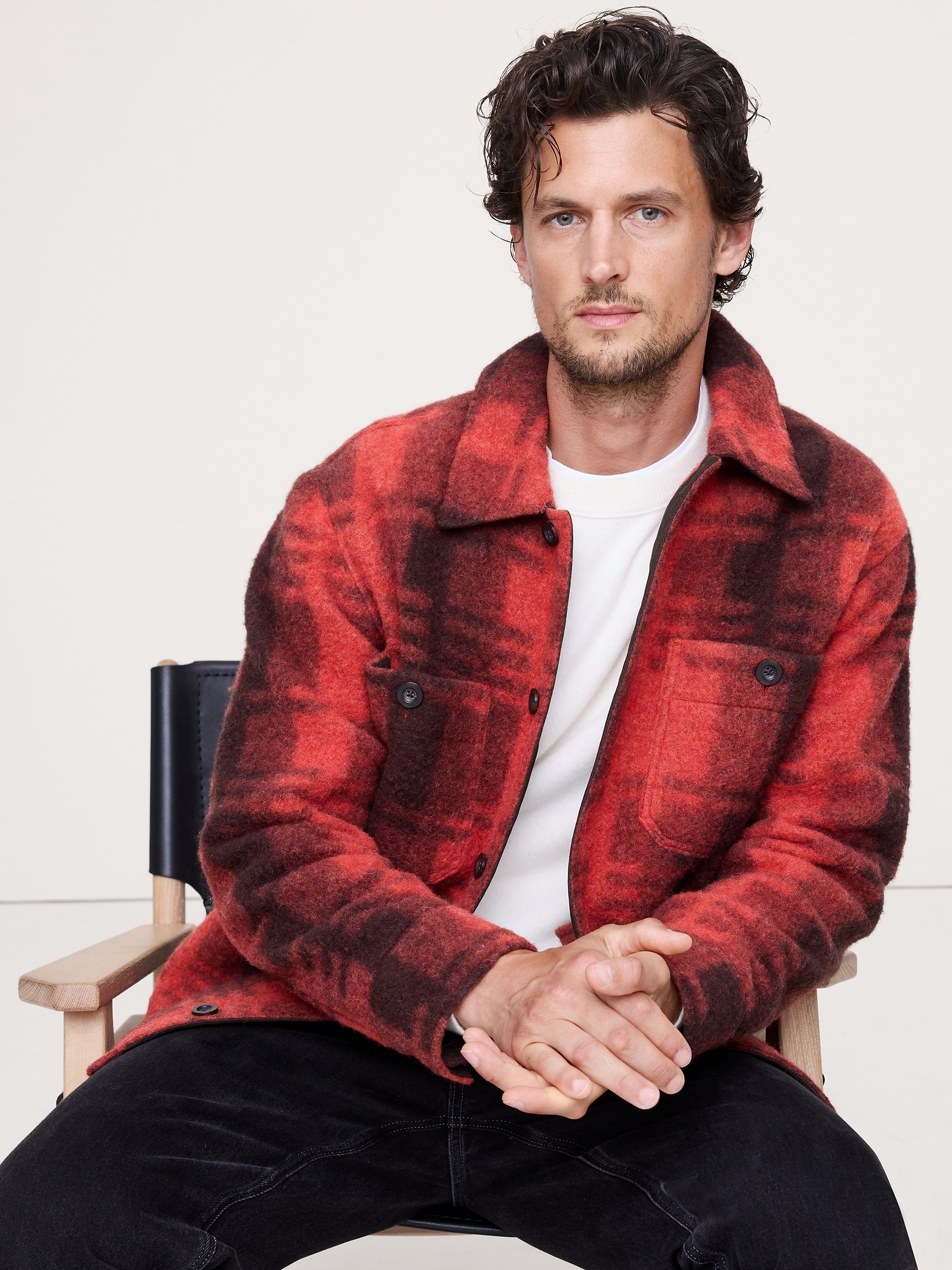 Italian Herringbone Balmacaan Coat