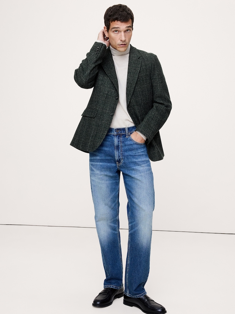 Italian Wool Tweed Suit Jacket