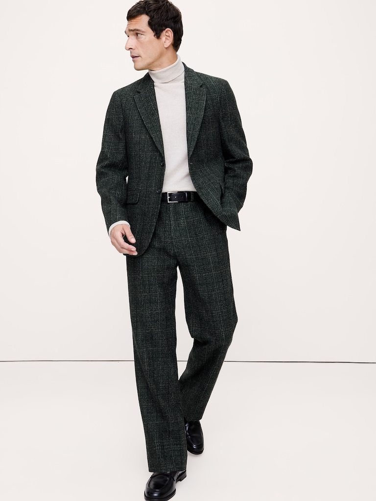 Italian Wool Tweed Suit Jacket