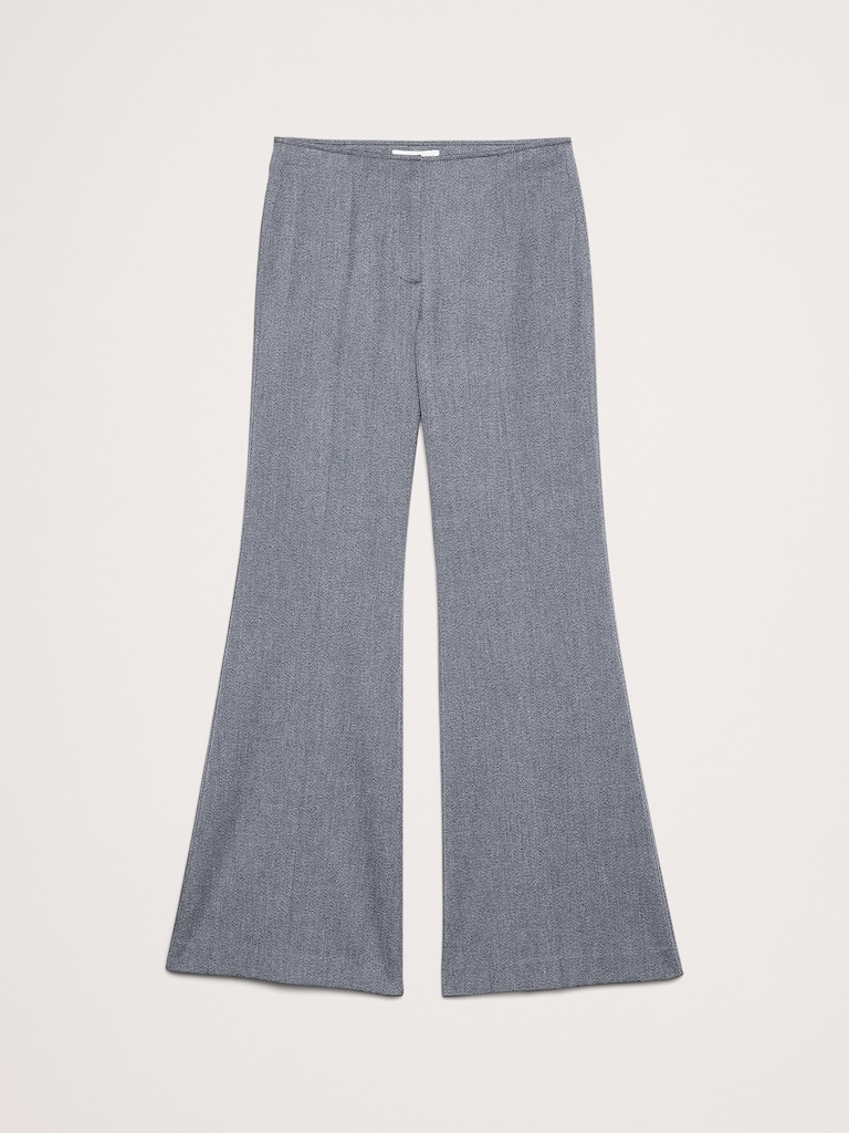 Mid-Rise Flare Italian Twill Pant