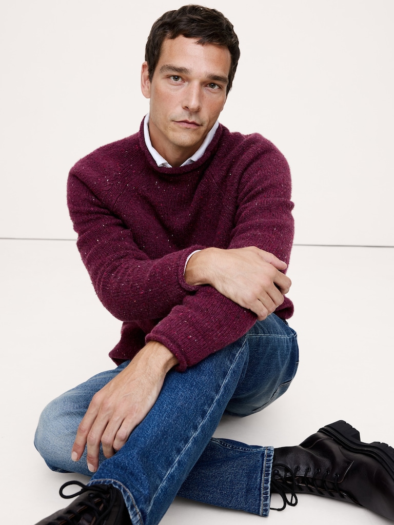 Donegal Roll-Neck Sweater