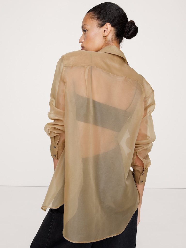 Organza Utility Shirt