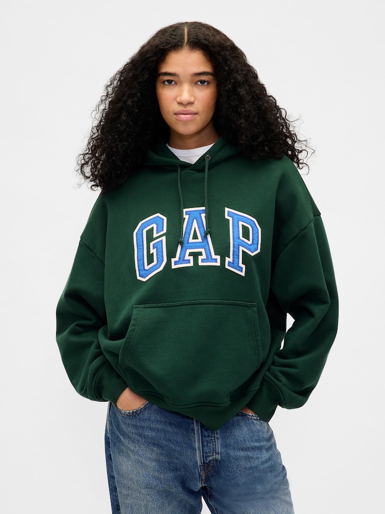 Extra Heavyweight French Terry Oversized Logo Hoodie
