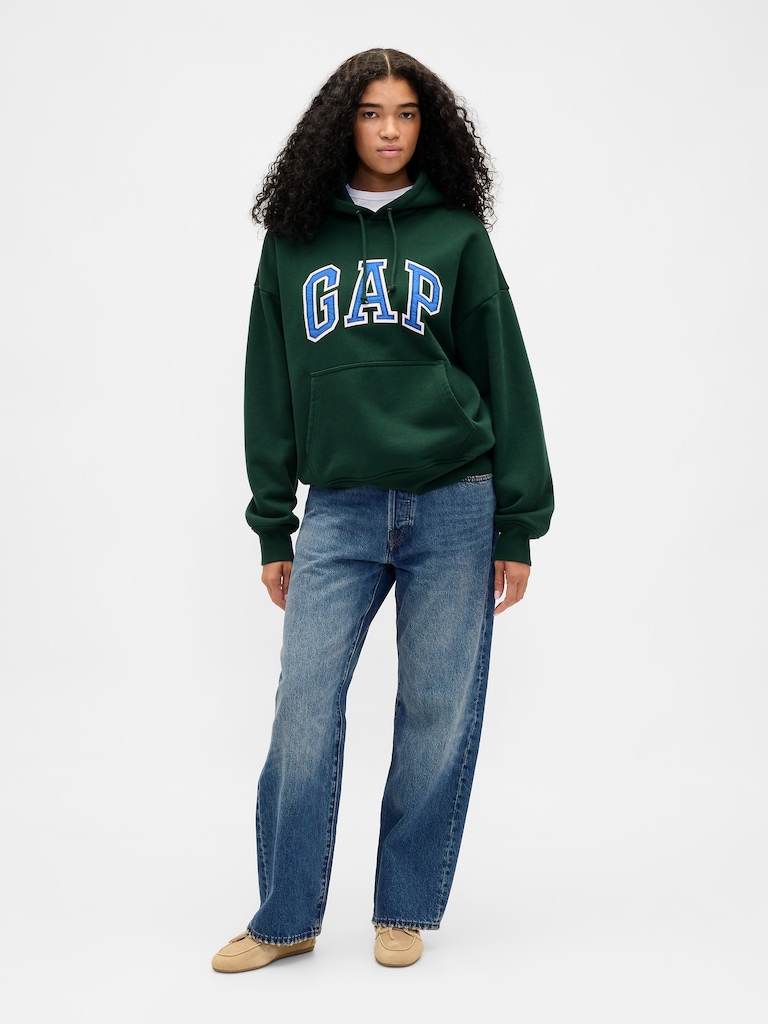 Extra Heavyweight French Terry Oversized Logo Hoodie