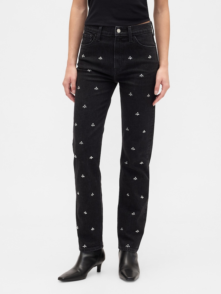 High Rise '90s Straight Jeans