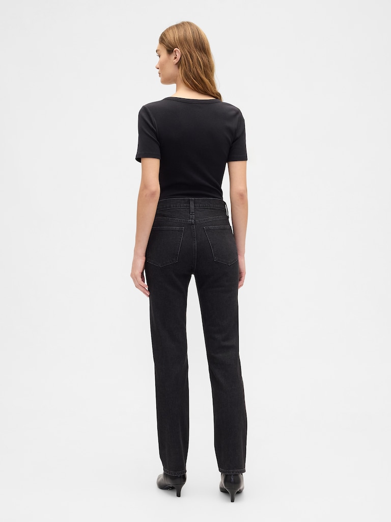 High Rise '90s Straight Jeans