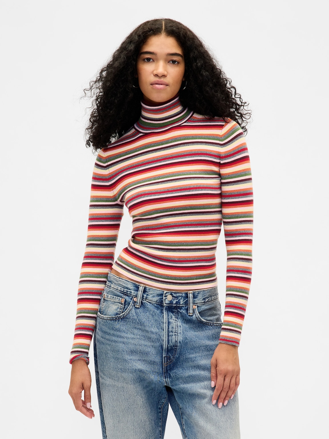 CashSoft Stretch Turtleneck Sweater
